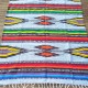 BLUE AZTEC SOUTHWEST STYLE CARPET